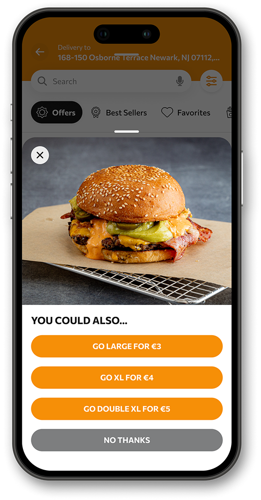 Αυξήστε την αξία παραγγελίας με upselling